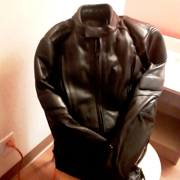 NWT mens wilsons leather motorcycle riding jacket